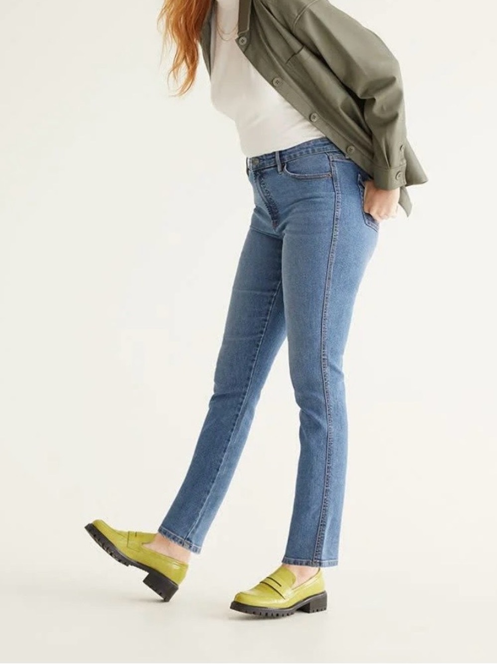 Reitmans Light Blue Slim Leg High Rise Jean